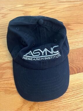 A24 Backrooms movie ASYNC Research Institute Black Embroidered Baseball Cap